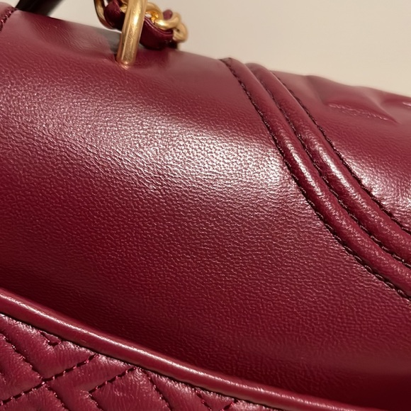 Tory Burch Fleming convertible shoulder bag imperial garnet - Picture 7 of 10